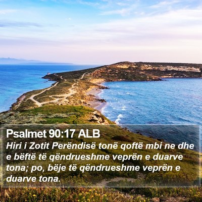 Psalmet 90:17 ALB Bible Verse Image