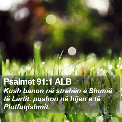 Psalmet 91:1 ALB Bible Verse Image