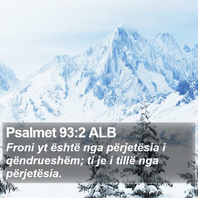 Psalmet 93:2 ALB Bible Verse Image
