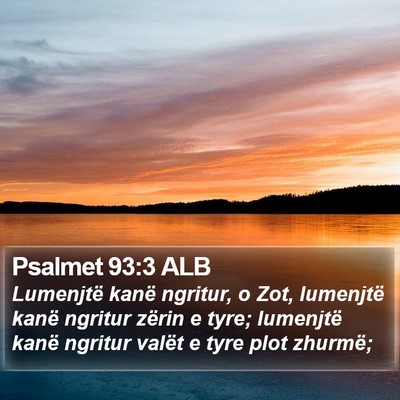 Psalmet 93:3 ALB Bible Verse Image