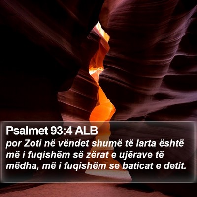 Psalmet 93:4 ALB Bible Verse Image