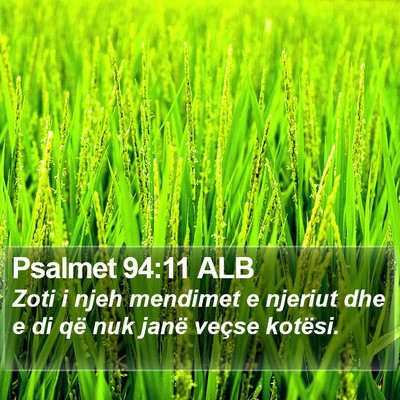 Psalmet 94:11 ALB Bible Verse Image