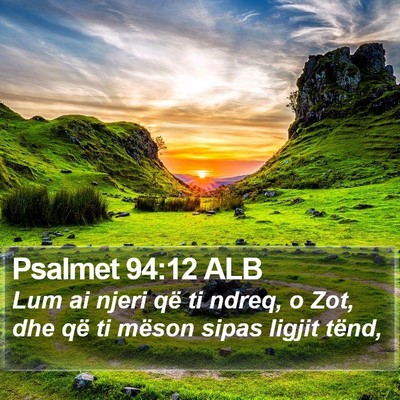 Psalmet 94:12 ALB Bible Verse Image
