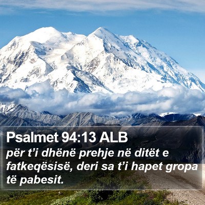 Psalmet 94:13 ALB Bible Verse Image