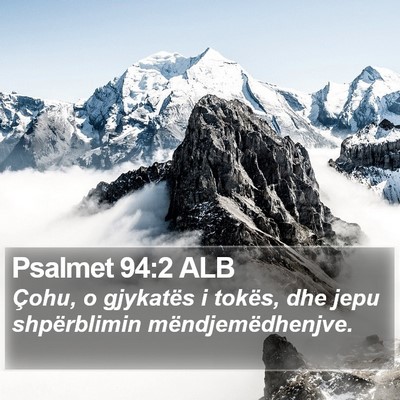 Psalmet 94:2 ALB Bible Verse Image