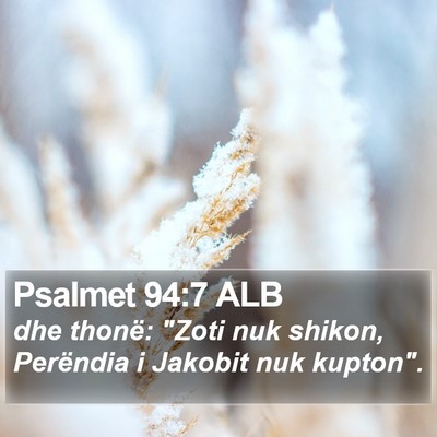 Psalmet 94:7 ALB Bible Verse Image