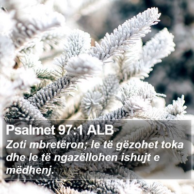 Psalmet 97:1 ALB Bible Verse Image