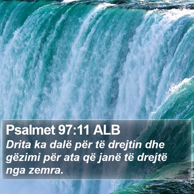 Psalmet 97:11 ALB Bible Verse Image