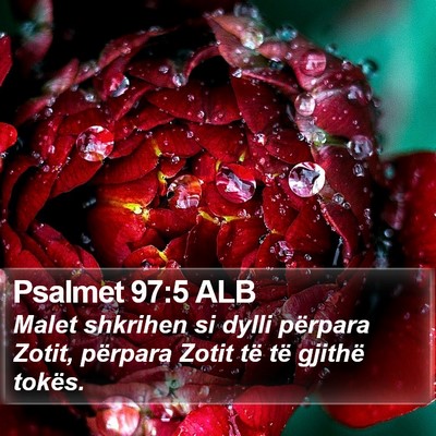 Psalmet 97:5 ALB Bible Verse Image