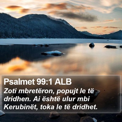 Psalmet 99:1 ALB Bible Verse Image