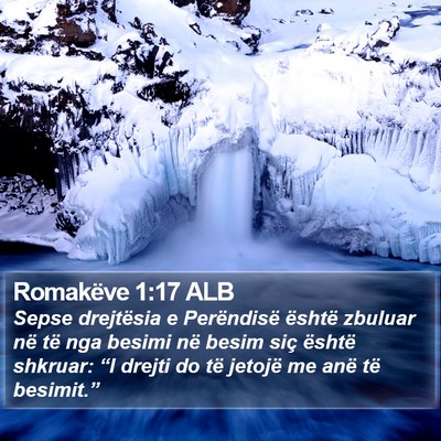 Romakëve 1:17 ALB Bible Verse Image