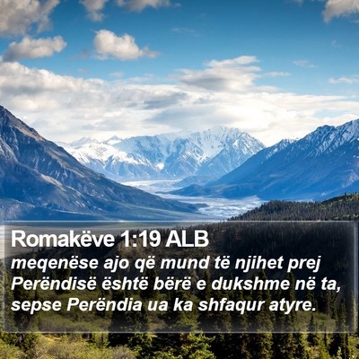 Romakëve 1:19 ALB Bible Verse Image