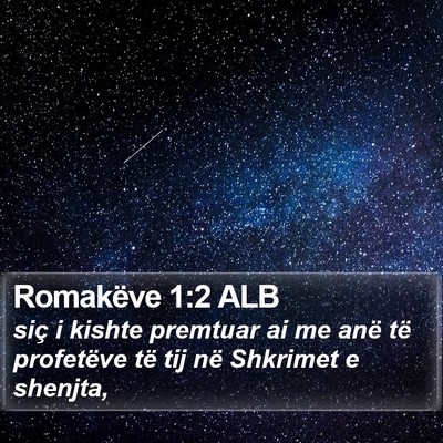 Romakëve 1:2 ALB Bible Verse Image