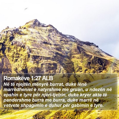 Romakëve 1:27 ALB Bible Verse Image