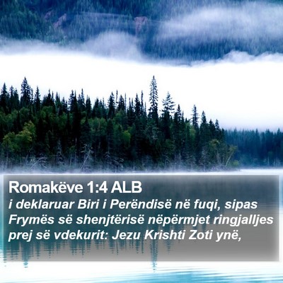 Romakëve 1:4 ALB Bible Verse Image
