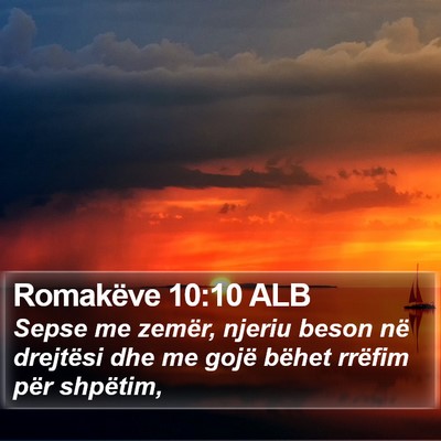 Romakëve 10:10 ALB Bible Verse Image