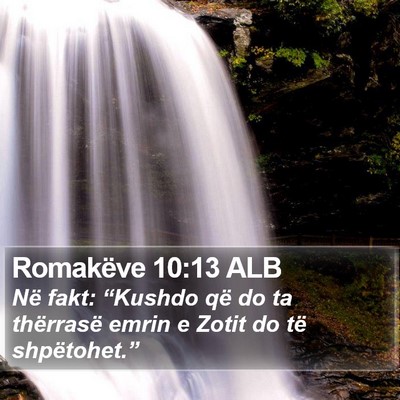 Romakëve 10:13 ALB Bible Verse Image