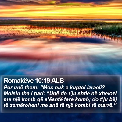 Romakëve 10:19 ALB Bible Verse Image