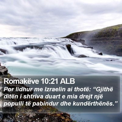 Romakëve 10:21 ALB Bible Verse Image
