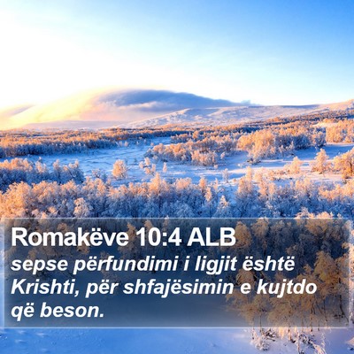Romakëve 10:4 ALB Bible Verse Image