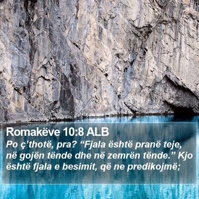 Romakëve 10:8 ALB Bible Verse Image