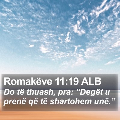 Romakëve 11:19 ALB Bible Verse Image