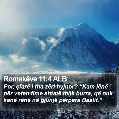 Romakëve 11:4 ALB Bible Verse Image