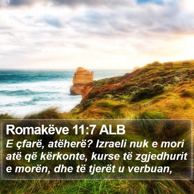 Romakëve 11:7 ALB Bible Verse Image