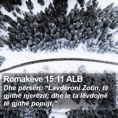 Romakëve 15:11 ALB Bible Verse Image