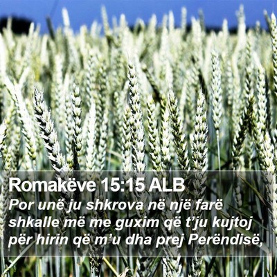 Romakëve 15:15 ALB Bible Verse Image