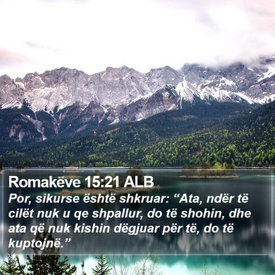 Romakëve 15:21 ALB Bible Verse Image