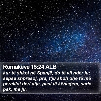 Romakëve 15:24 ALB Bible Verse Image