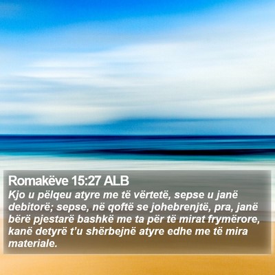 Romakëve 15:27 ALB Bible Verse Image