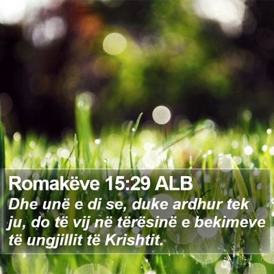 Romakëve 15:29 ALB Bible Verse Image