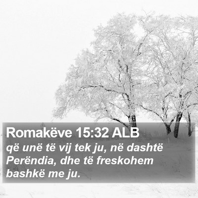 Romakëve 15:32 ALB Bible Verse Image