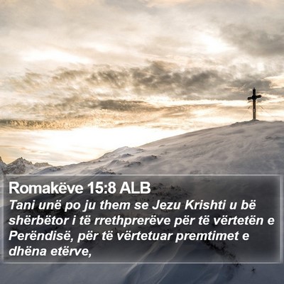 Romakëve 15:8 ALB Bible Verse Image