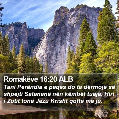 Romakëve 16:20 ALB Bible Verse Image
