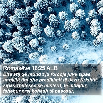 Romakëve 16:25 ALB Bible Verse Image
