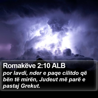 Romakëve 2:10 ALB Bible Verse Image