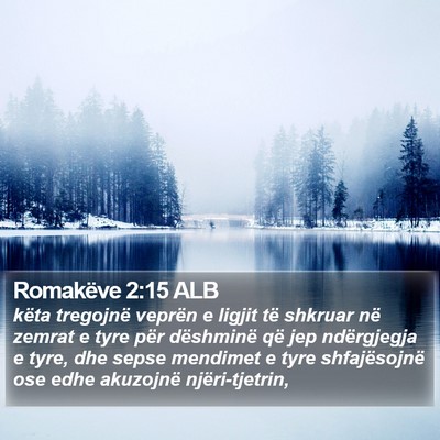 Romakëve 2:15 ALB Bible Verse Image