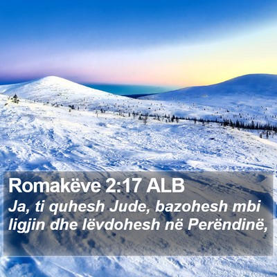 Romakëve 2:17 ALB Bible Verse Image