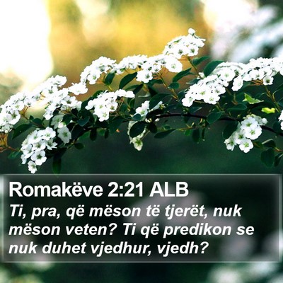 Romakëve 2:21 ALB Bible Verse Image