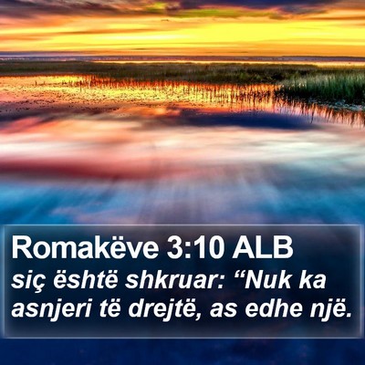 Romakëve 3:10 ALB Bible Verse Image