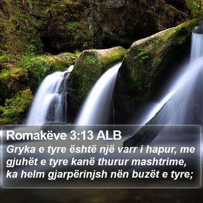 Romakëve 3:13 ALB Bible Verse Image