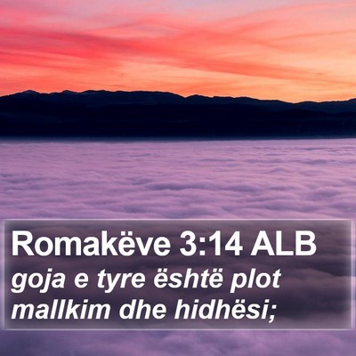 Romakëve 3:14 ALB Bible Verse Image