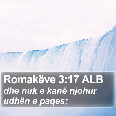 Romakëve 3:17 ALB Bible Verse Image