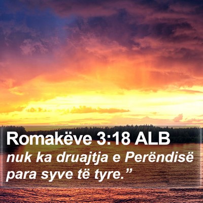 Romakëve 3:18 ALB Bible Verse Image