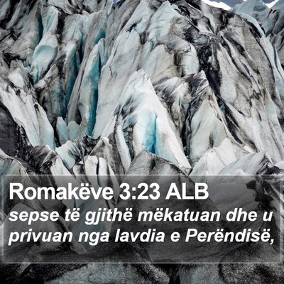 Romakëve 3:23 ALB Bible Verse Image