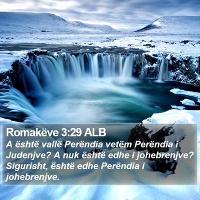 Romakëve 3:29 ALB Bible Verse Image