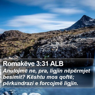 Romakëve 3:31 ALB Bible Verse Image